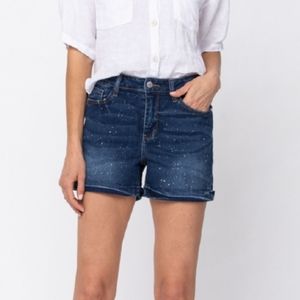 Judy Blue Galaxy Splash Shorts